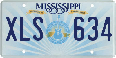 MS license plate XLS634