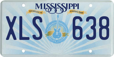 MS license plate XLS638