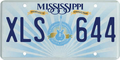 MS license plate XLS644