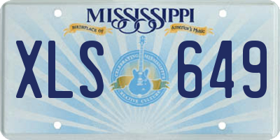 MS license plate XLS649
