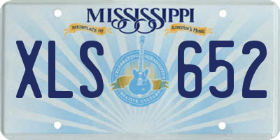 MS license plate XLS652