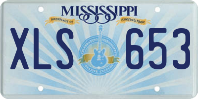 MS license plate XLS653