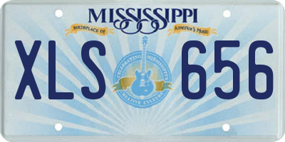 MS license plate XLS656