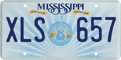 MS license plate XLS657