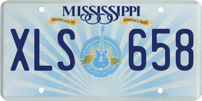 MS license plate XLS658