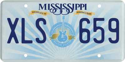 MS license plate XLS659
