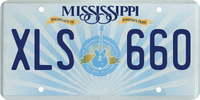 MS license plate XLS660