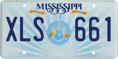 MS license plate XLS661