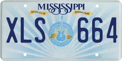 MS license plate XLS664