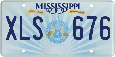 MS license plate XLS676