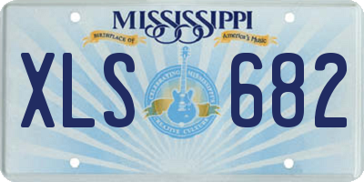 MS license plate XLS682