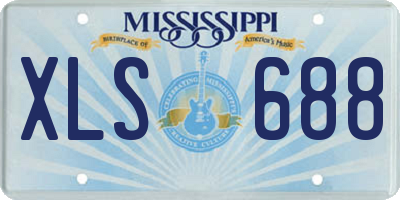MS license plate XLS688
