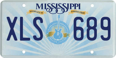 MS license plate XLS689