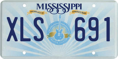 MS license plate XLS691