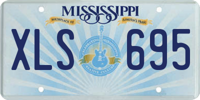 MS license plate XLS695