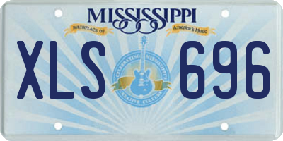 MS license plate XLS696
