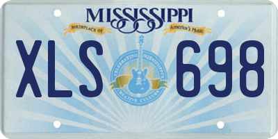 MS license plate XLS698