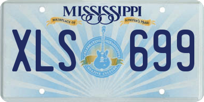 MS license plate XLS699