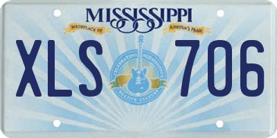 MS license plate XLS706