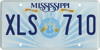 MS license plate XLS710
