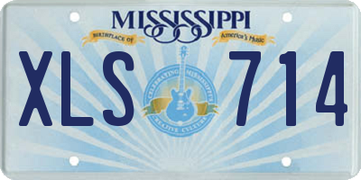 MS license plate XLS714