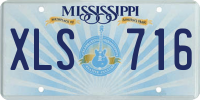 MS license plate XLS716