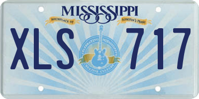 MS license plate XLS717