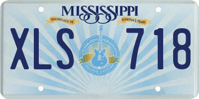 MS license plate XLS718