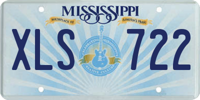 MS license plate XLS722
