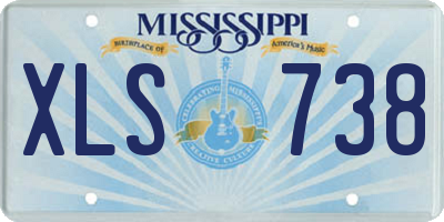 MS license plate XLS738