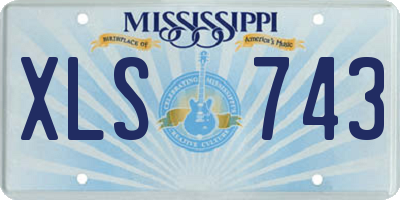 MS license plate XLS743
