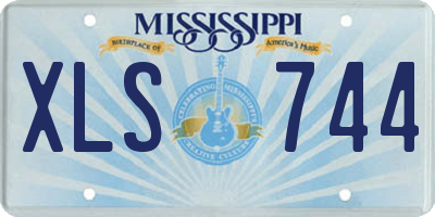 MS license plate XLS744