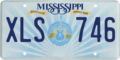 MS license plate XLS746