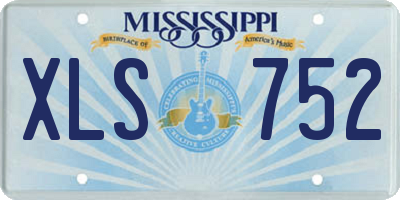 MS license plate XLS752
