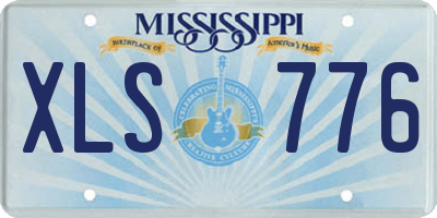 MS license plate XLS776