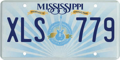MS license plate XLS779