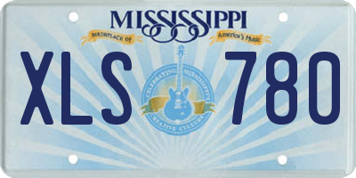 MS license plate XLS780