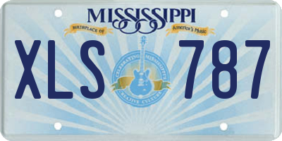 MS license plate XLS787