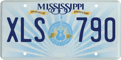 MS license plate XLS790