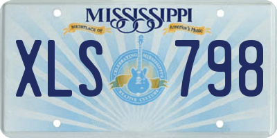 MS license plate XLS798