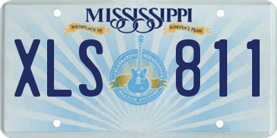 MS license plate XLS811