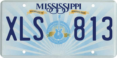 MS license plate XLS813