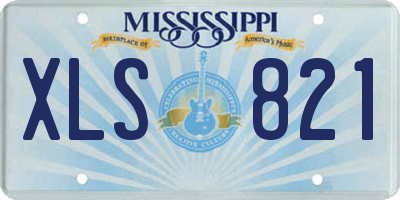 MS license plate XLS821