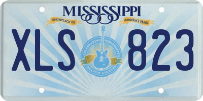 MS license plate XLS823