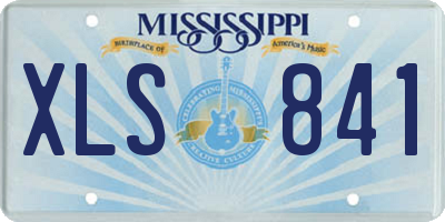 MS license plate XLS841