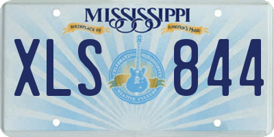MS license plate XLS844