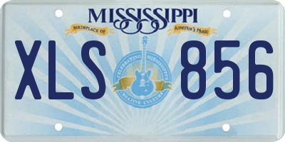 MS license plate XLS856