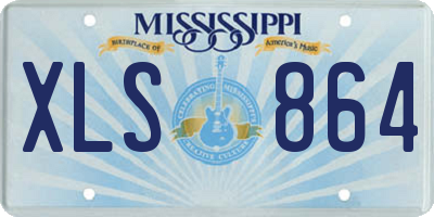 MS license plate XLS864