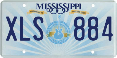 MS license plate XLS884