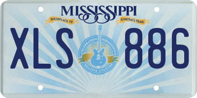 MS license plate XLS886